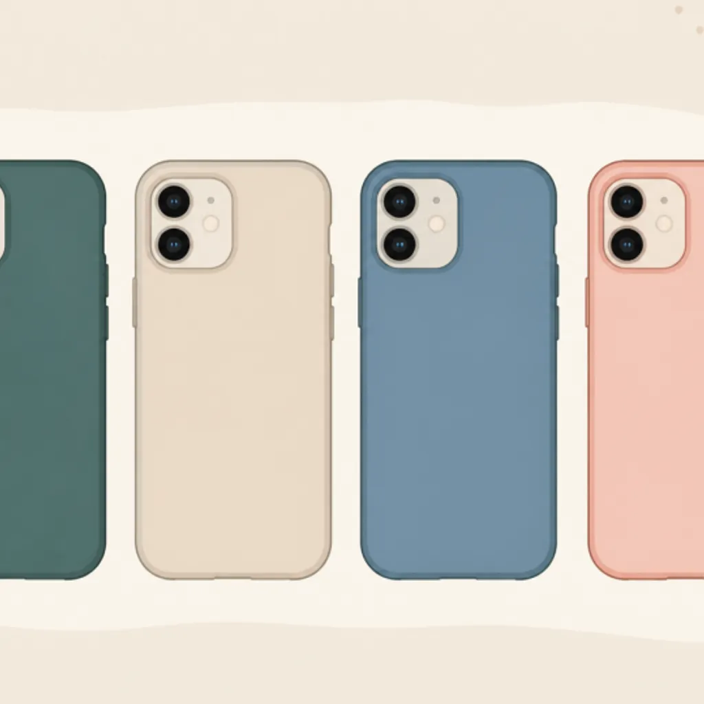 家族それぞれのスマホを並べた様子