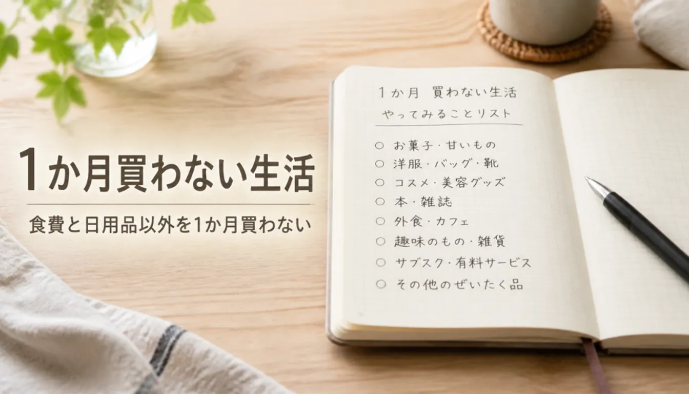 ほしいものを書き出した手書きのノートとペン