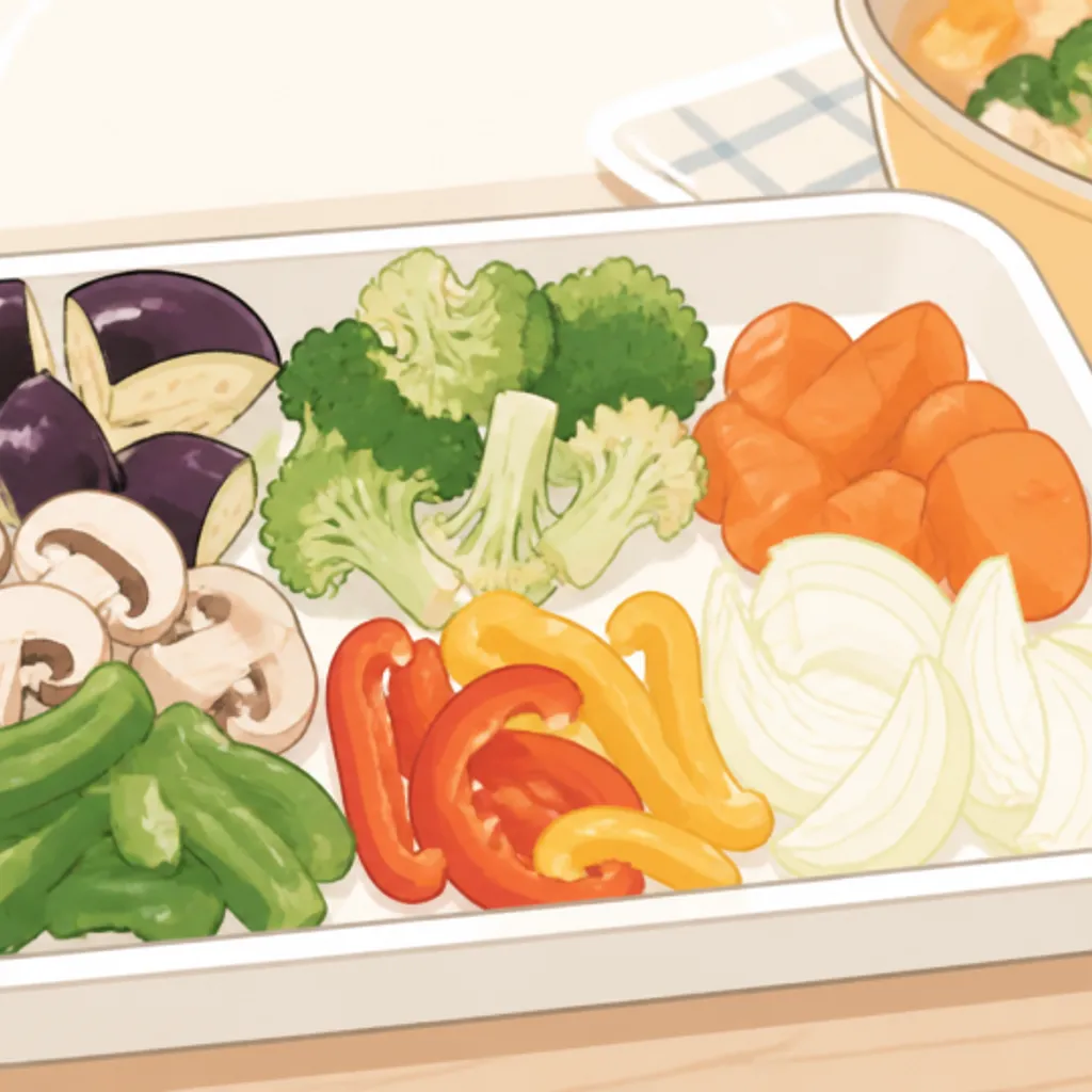 週末に使い切るために集めた残り野菜
