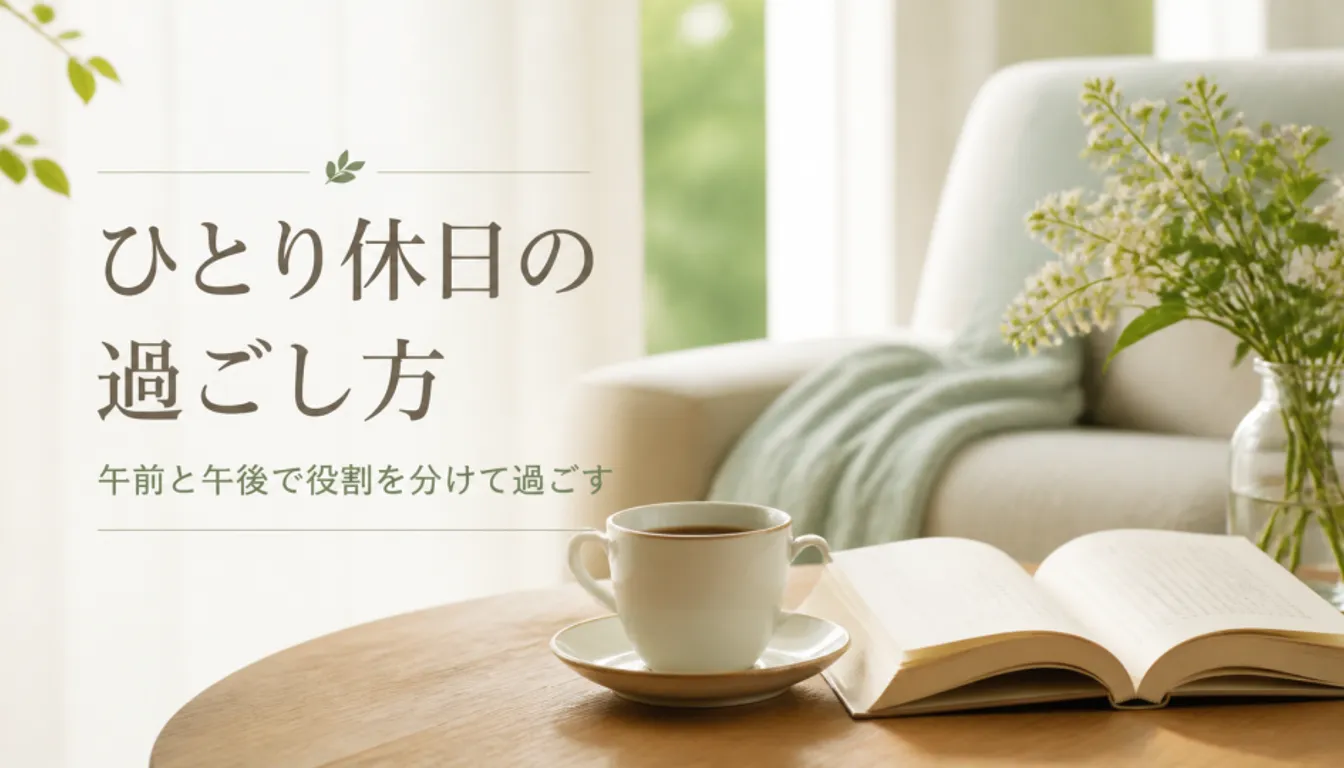 コーヒーと開いた文庫本が並ぶ休日の朝