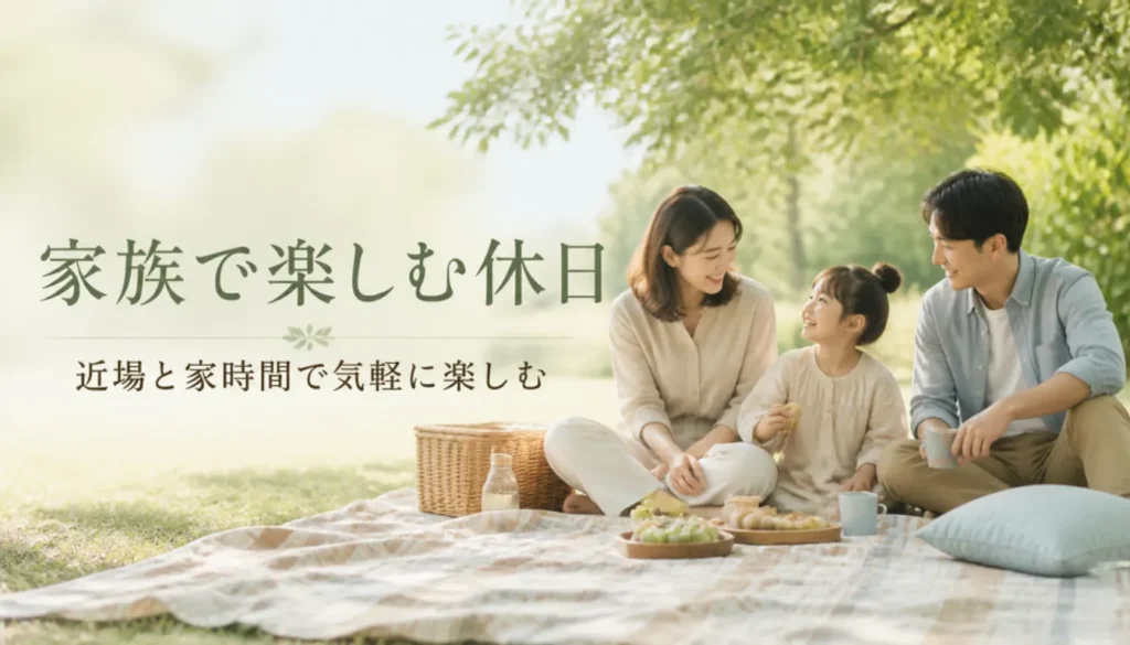 広げられたチェック柄のピクニックシート
