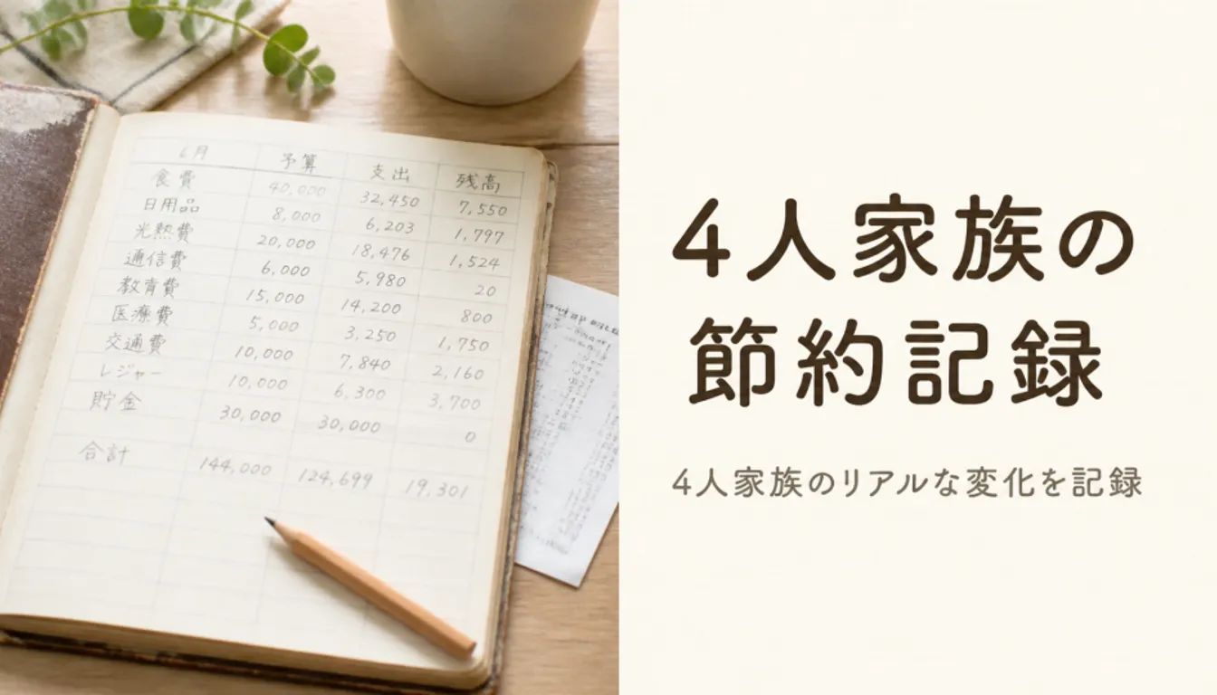 手書きで書き込まれた使い込んだ家計簿ノート