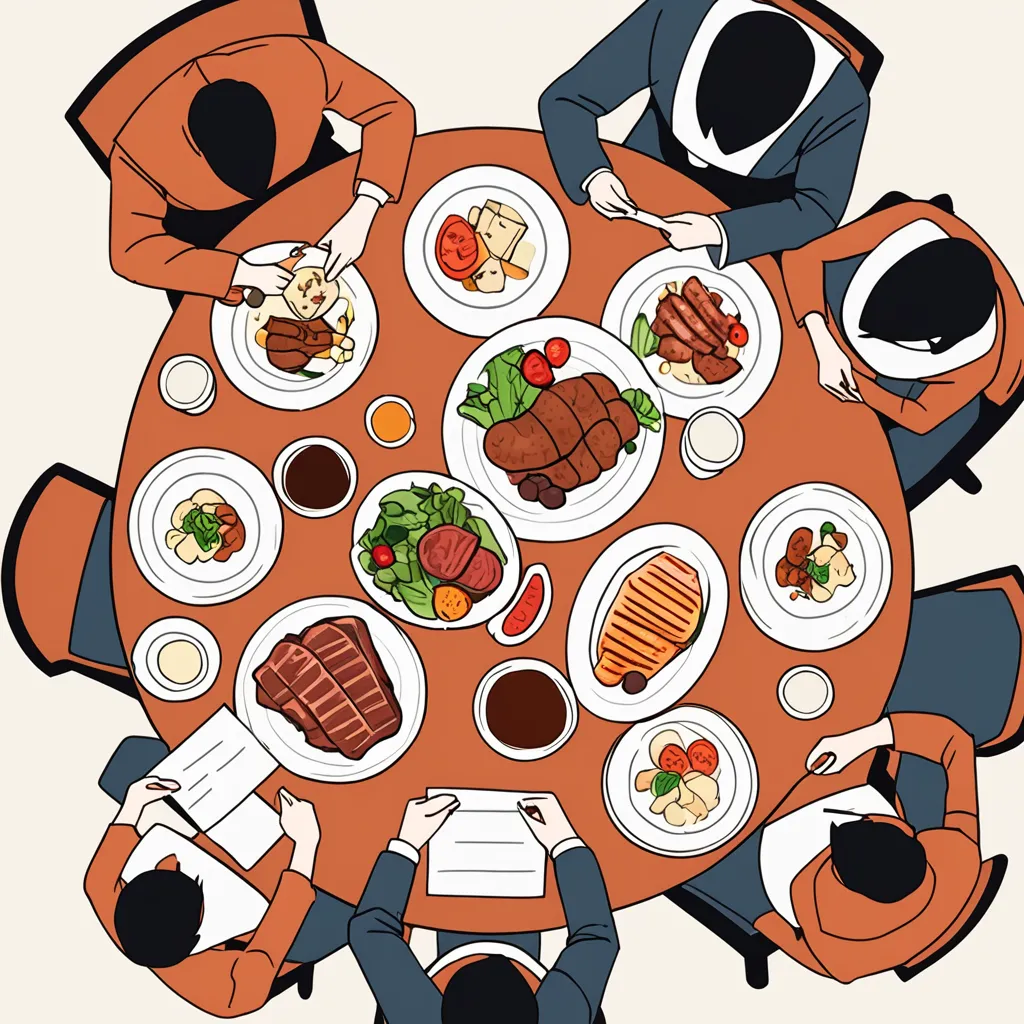 restaurant receipt with grilled meat platter